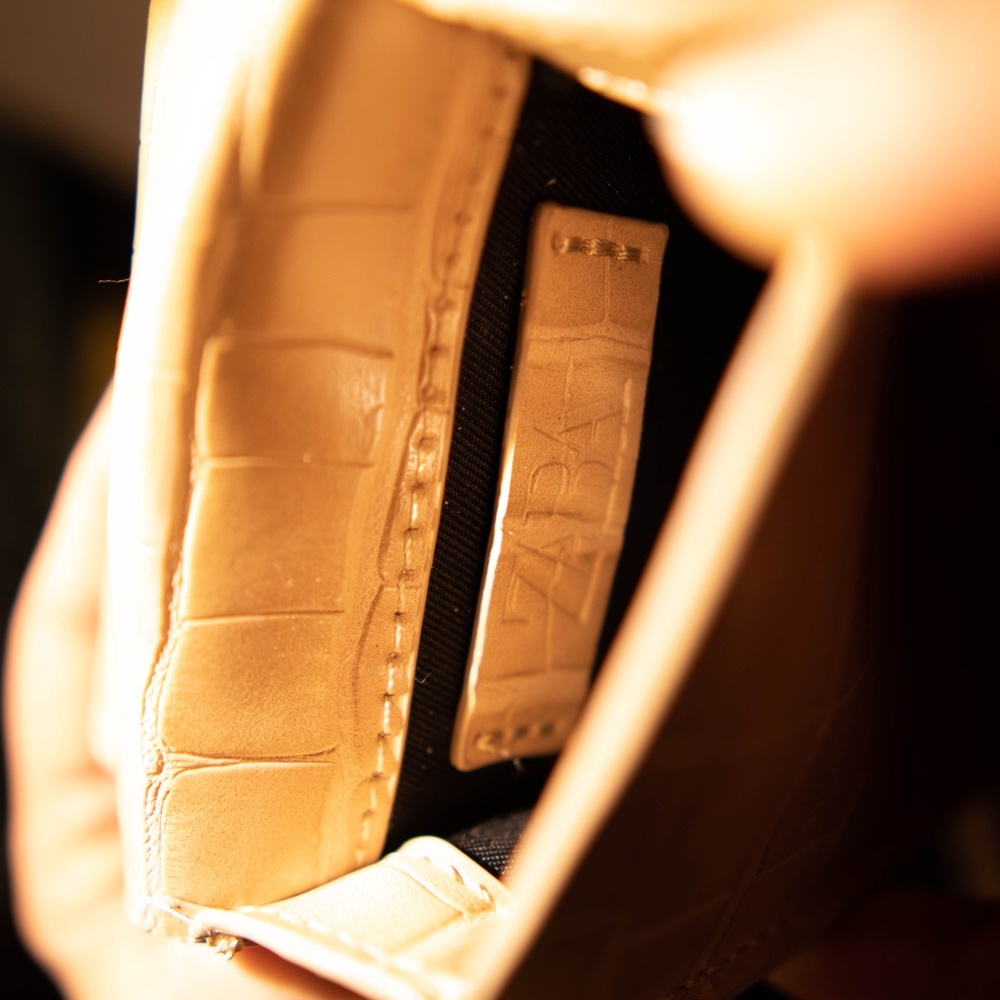 Zara Basic Collection Beige Smart Cell Phone Bag … - image 3